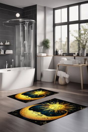 Mijölnir Juego de alfombrillas de baño CT-5383 Multicolor (2 piezas)